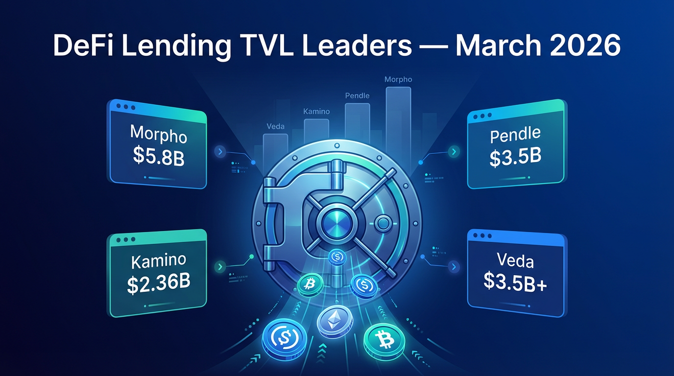 DeFi Lending TVL Leaders — March 2026
