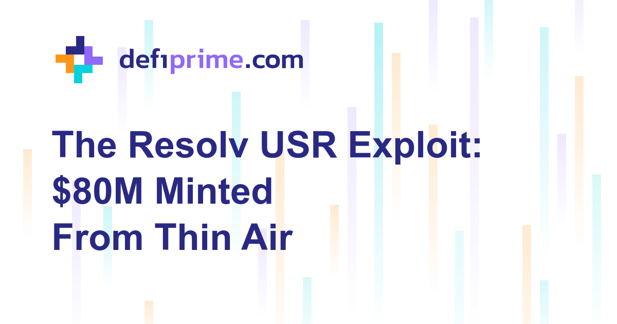 The Resolv USR Exploit: $80M Minted From Thin Air